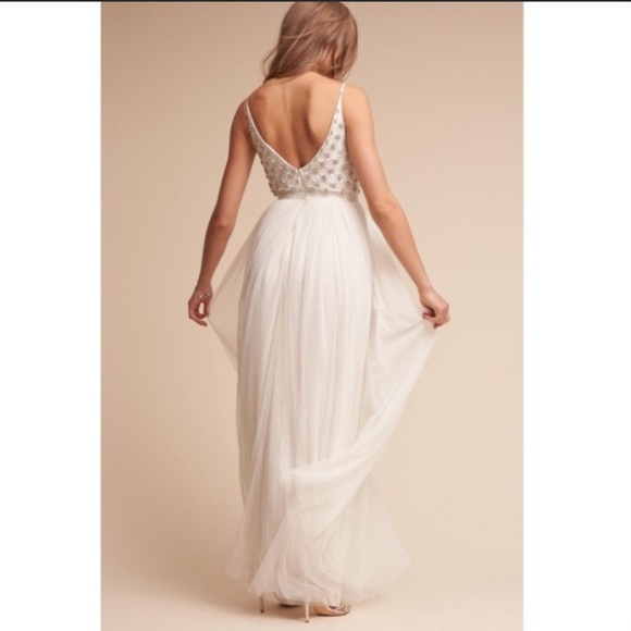 Anthropology BHLDN Myra Gown by Ranna Gill Size 4 - Picture 4 of 6